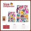 HCBPWVQA Mexican Otomi Animals Christmas Gift Bag Burlap Xmas Gift Bags Large Drawstring Gift Bags w/Tag Christmas Wrapping Bags Xmas Candy Bag Reusable Holiday Gift Bag Party Favors Bags Medium view 3