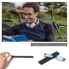 2 Pack Ultra thin Lightweight Folding Reading Glasses Women Men TR90 Blue Light Blocking Anti UV/Eyestrain Foldable Compact Computer Readers Portable Unique Stretchable Slim Flat case Gunmetal, +1.5 view 2