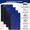 6 Pack Satin CPAP Strap Covers Soft, CPAP Headgear Strap Covers, Comfortable CPAP Supplies Silk CPAP Strap Covers, Universal and Breathable CPAP Mask Cushions for Reducing Red Marks (Dark Blue) view 4