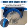 Oracra Oxygen Tank Holder 2 Pcs Wall Mount Oxygen Tank Holder for 2 Cylinder, Steel Gas Cylinder Fixed Shelf with Safety Chain, 40L Freestanding Bottle Organizer Bracket view 3