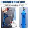 Oracra Oxygen Tank Holder 2 Pcs Wall Mount Oxygen Tank Holder for 2 Cylinder, Steel Gas Cylinder Fixed Shelf with Safety Chain, 40L Freestanding Bottle Organizer Bracket view 4