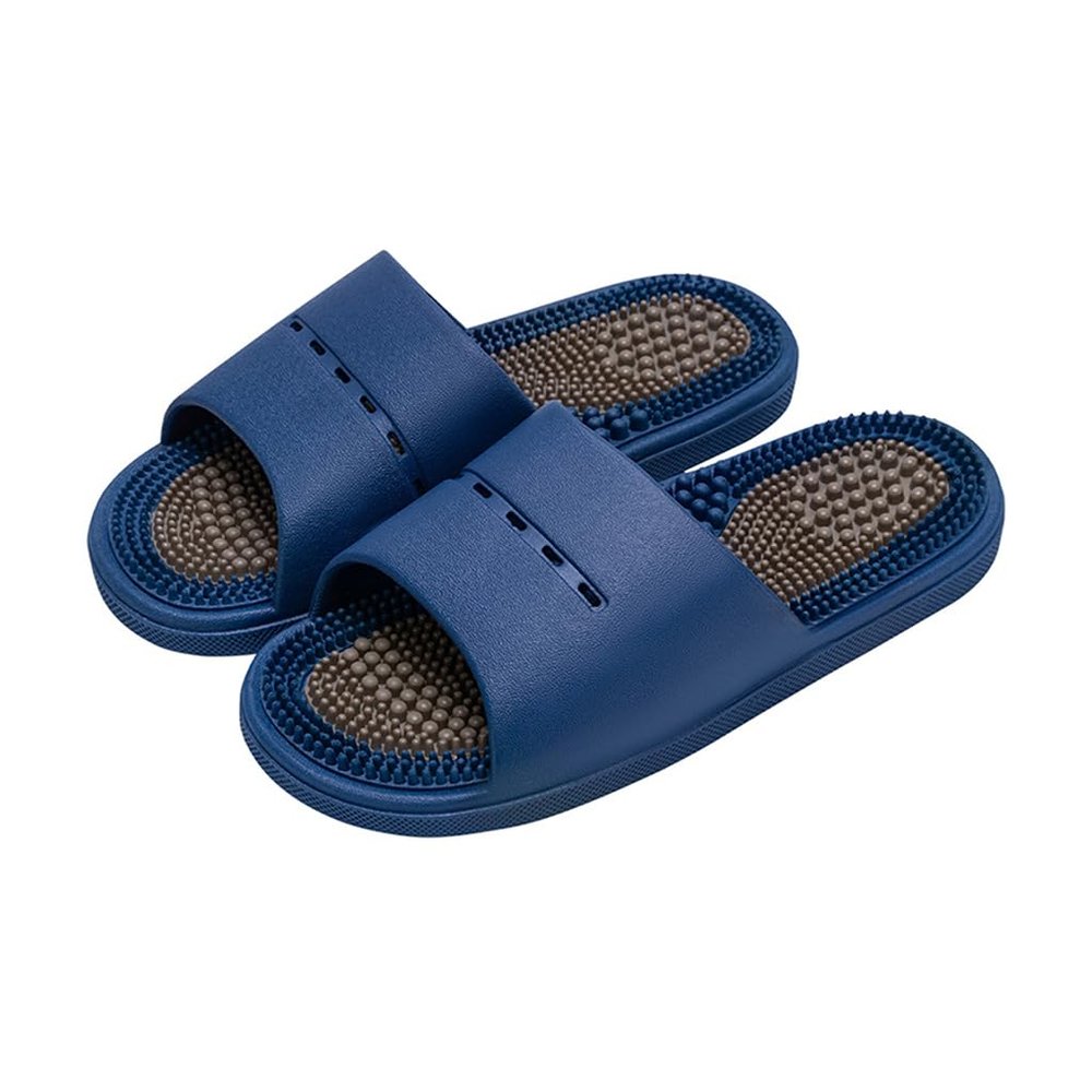 BYDZKJ Massage Slippers,Acupressure Reflexology Massage Slippers Sandals for Relief Plantar Fasciitis Sandals,Boost Circulation Improves Massage Therapy(Size:EU 40/41,Color:Blue)