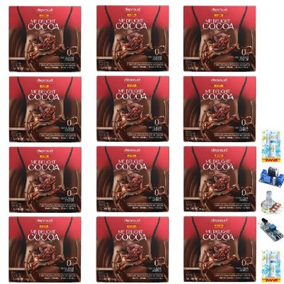 Deproud MeDelight Cocoa Delicious Intense Much Mellow Fruit Snack 10 Sachets/Box (10 Grams x 10 Sachets) Set 12 D351 By Thaigiftshop [Get Free Tomato Facial Mask]