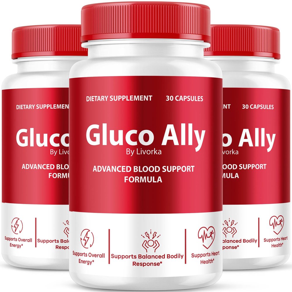 (3 Pack) Gluco Ally Capsules, Official Gluco Ally Advanced Formula, Gluco Ally Pills, Gluco Ally Maximum Health Formula and Wellness, Gluco Ally Support Pills Reviews, 90 Capsules for 3 Months