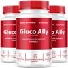 (3 Pack) Gluco Ally Capsules, Official Gluco Ally Advanced Formula, Gluco Ally Pills, Gluco Ally Maximum Health Formula and Wellness, Gluco Ally Support Pills Reviews, 90 Capsules for 3 Months view 1