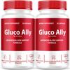 (2 Pack) Gluco Ally Capsules, Official Gluco Ally Advanced Formula, Gluco Ally Pills, Gluco Ally Maximum Health Formula and Wellness, Gluco Ally Support Pills Reviews, 60 Capsules for 2 Months view 1
