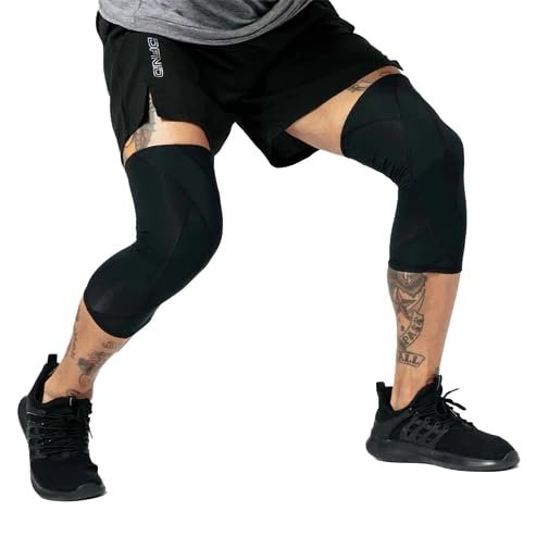 DFND Unisex Active Ax Compression Knee Sleeve (2 Pack) Black X-Large