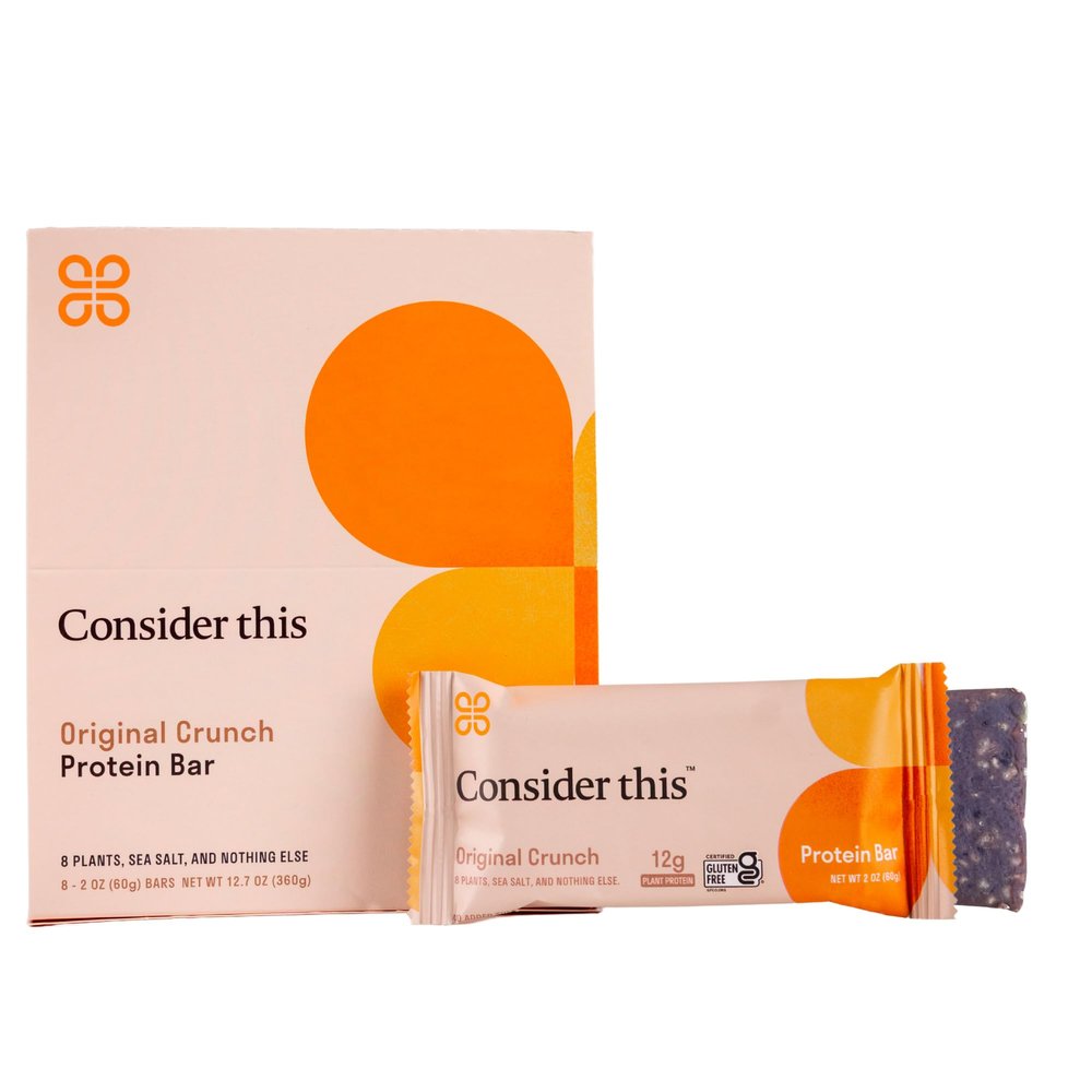 "Consider This Low Histamine Protein Bars | Original 8 Count | Organic Ingredients | Top 9 Allergen Free | Gluten, Nut, Seed Oil, Dairy, Egg, Sesame, Soy Free | High Fiber"