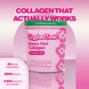Crushed Tonic Marine Collagen Powder Korean Beauty Drink with Hydrolyzed Collagen Peptides for Skin, Hair & Nails | Gluten-Free, Halal & Kosher (Strawberry Milk, 30 Servings (150 g), Pouch) view 2