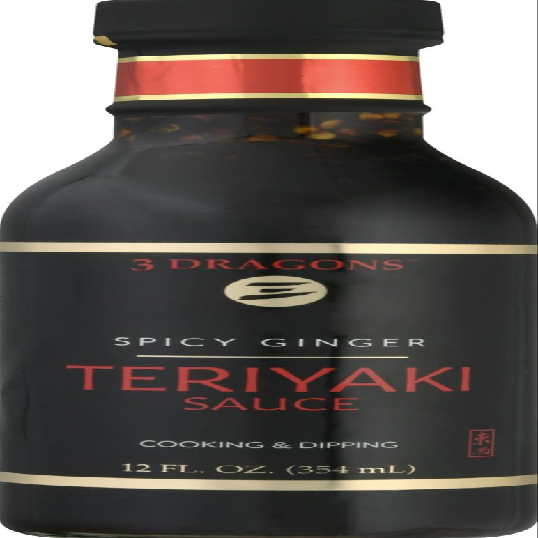 3 Dragons Teriyaki Sauce Ginger Spicy 12 oz (Pack of 6)