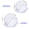 Alomejor Net with Fibreglass Rod Support, Odourless Polyester Mesh, Ultralight Up Net for Home, Camping, Travel (S) view 2