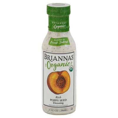 Brianna's Organic Poppy Seed Dressing 10 oz (Pack of 6)