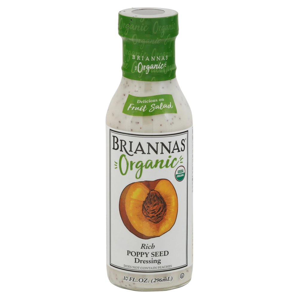 Brianna's Organic Poppy Seed Dressing 10 oz (Pack of 6)