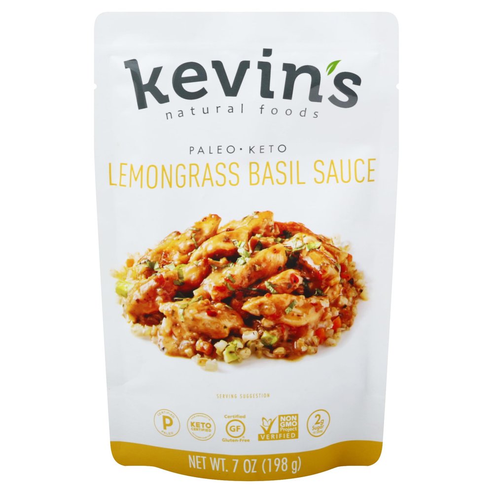 Kevin's Natural Foods Lemongrass Basil Sauce 7 oz (Pack of 12)