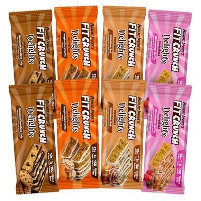 FITCRUNCH Delights Protein Bar Variety Pack (8ct)