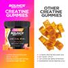 Bounce Pro Creatine Monohydrate Gummies for Men & Women, Low Calorie, 6G of Creatine per Serving, Vegan, Anti-Melting, Gluten-Free, Non-GMO, 2g of Creatine per Gummy (30ct, Peach Rings) view 3