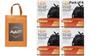 50 Gal. Extra Large Black Trash Bags (50-Count) pack of 4, Plus Free MagikoSFI Custom Shopping Tote Bag view 1
