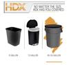 50 Gal. Extra Large Black Trash Bags (50-Count) pack of 4, Plus Free MagikoSFI Custom Shopping Tote Bag view 3