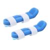 FRCOLOR 2pcs Flexible Finger Support Brace Breathable Protective Splint for Hand Joint Stability s Blue Injury Prevention and Pain Relief view 1