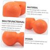 HOMOCONO Peanut Dual Massage Ball for Muscle Relief Ergonomic Deep Tissue Massage Tool for Neck Back Hips and Shoulders Home Office Yoga Sessions Orange view 4