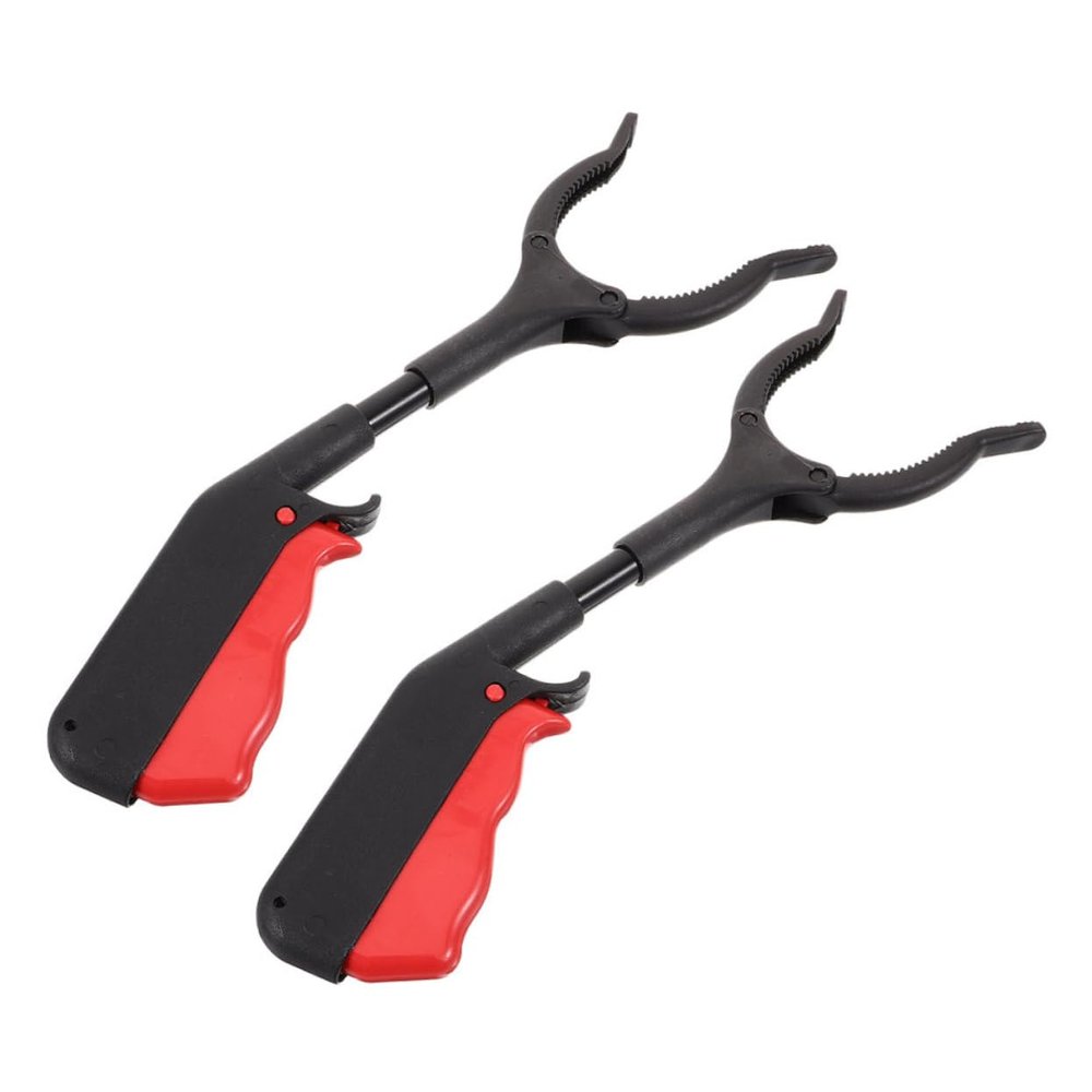 IWOWHERO 2pcs Garbage Tool Extension Grabber Pickup Sticks Long Handle Easy to Use