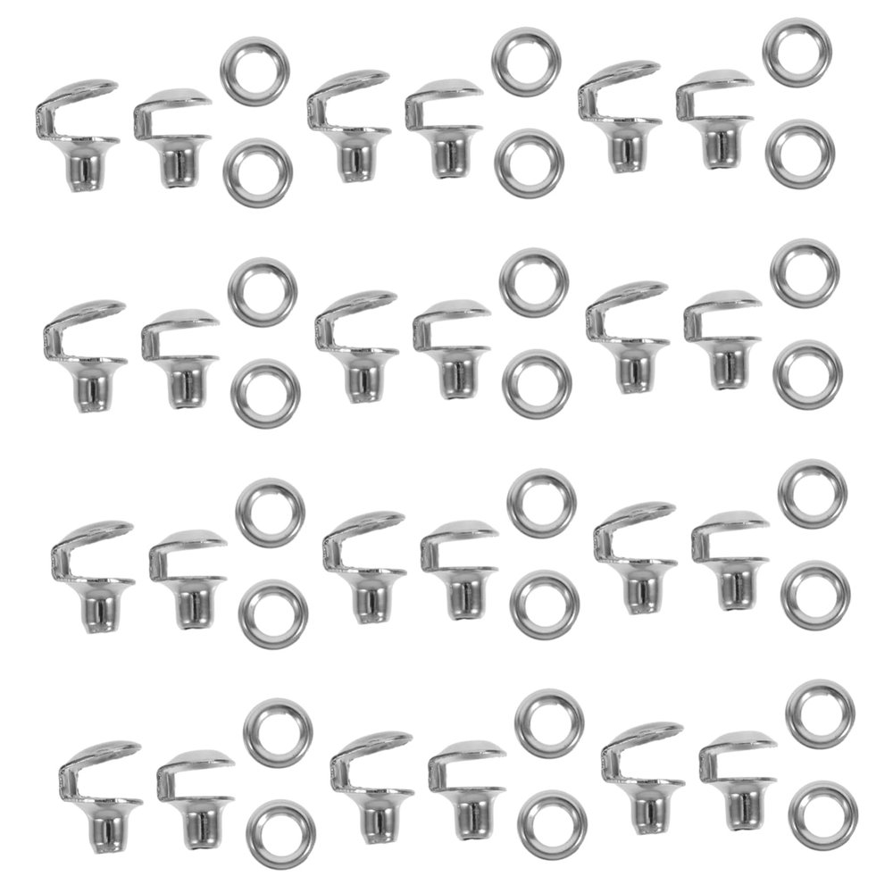 CONGARTENO 20pcs Brass Shoelace Hooks Set for Boot Repair Durable Buckles for Hiking and Climbing Easy to Install Shoelace Fasteners for Diy Projects and Handbags