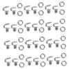 CONGARTENO 20pcs Brass Shoelace Hooks Set for Boot Repair Durable Buckles for Hiking and Climbing Easy to Install Shoelace Fasteners for Diy Projects and Handbags view 1