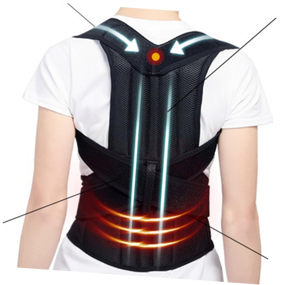 COOLHIYA Adjustable Posture for Women Men Brace Lumbar Support Hunchback Comfortable Breathable Belt for Full Support