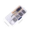 COOLHIYA Eyewear Repair Kit Screws Precision Tools for Glasses and Sunglasses Includes Nose Pads for Home and Professional Use Compact Storage Box for Easy Organization view 2