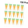 BCOATH 150pcs Carrot Cone Shaped Treat Bags Plastic Candy Bags for Parties for Homemade Cookies and Fun Food Packaging for Boys and Girls and Celebrations view 4