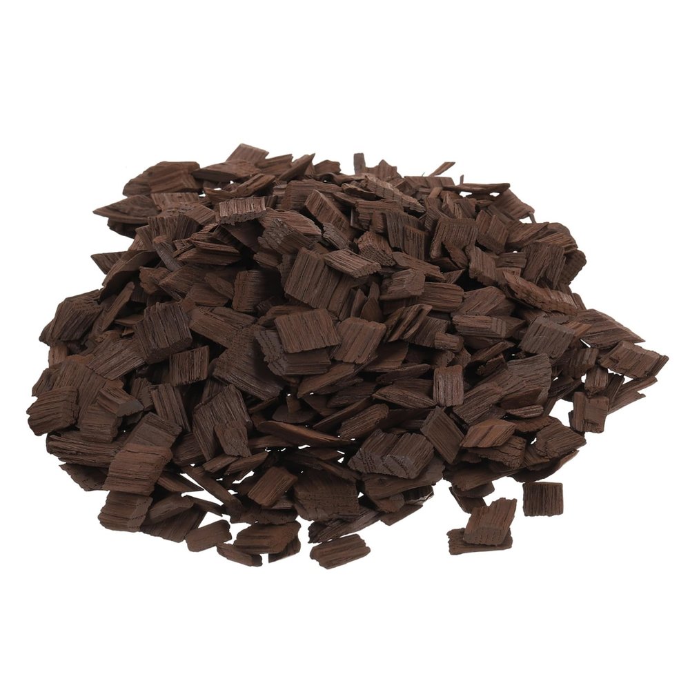 VINTORKY 1pack Heavy Toasted French Oak Chips for Wine Aging Red Wine Brewing Supplies Enhance Flavor Aroma for Home Brewing for Whiskey Spirits