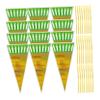 ORFOFE 100pcs Cone Candy Bags with Ties Popcorn Wrapping Bags for Party Favors Festivals and for Cookies Lollipops and Snacks view 1
