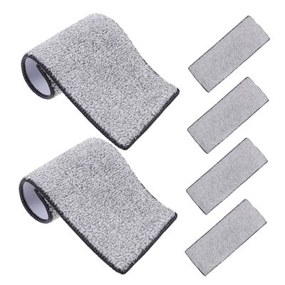 Cabilock 6pcs Mop Fiber Pad Cleaning Mop Pads Replacement for Hardwood Tile Stone Concrete Floors