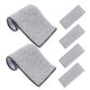 Cabilock 6pcs Mop Fiber Pad Cleaning Mop Pads Replacement for Hardwood Tile Stone Concrete Floors view 1