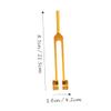 BIUDECO 2pcs Clinical Tuning Forks for Ear Cleaning and Nerve Sensory Testing Frequency Gold Professional Therapy Tools for Relaxation view 2