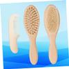 BIUDECO Ddler Tools 1 Set of Wool Brush Scalp Massage Tools Baby Bath Cleaning Brush Comb Kit Hair Brush Massage Brush for Boys and Girls Adults view 4