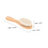 BIUDECO 2pcs Bathing Brush and Wooden Comb Set Gentle Hair Comb for Newborns Soft Wool Brush for Scalp Durable and Easy to Use for Home Care view 2
