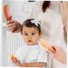 BIUDECO 2pcs Bathing Brush and Wooden Comb Set Gentle Hair Comb for Newborns Soft Wool Brush for Scalp Durable and Easy to Use for Home Care view 3