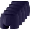 CIATLLLAIT Men's Reusable Cotton Boxer Briefs Washable Underwear for Light Urinary Incontinence, 5 Pack Navy view 1