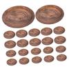 KOMBIUDA 20pcs Wood Grain Dinner Plates Stylish Disposable Party Tableware for Gatherings Picnics Events Elegant Paper Plates Rustic Design view 1