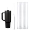 100PCS Disposable Straws for 40 OZ Tumbler, Extra Long Straws Disposable for Stanley Cup 30 Oz 40 Oz Tumbler, Straws Individually Wrapped view 1