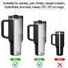 100PCS Disposable Straws for 40 OZ Tumbler, Extra Long Straws Disposable for Stanley Cup 30 Oz 40 Oz Tumbler, Straws Individually Wrapped view 2