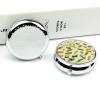 Pill Box with Mirror 3 Compartment Sushi Dill Pickles Pill Case for Purse Pocket Weekly Pill Organizer Travel Medicine Case Portable Pill Container Holder for Daily view 4