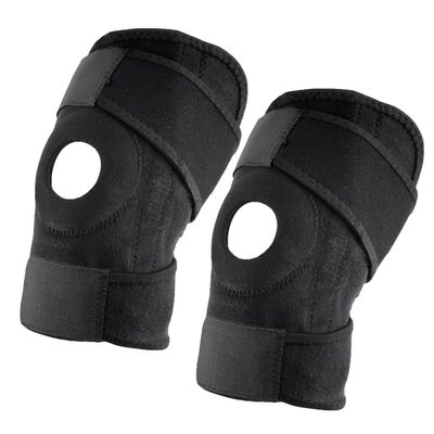 OHPHCALL 2pcs Adjustable Knee Support Sleeve Patella Stabilizer Protector for Meniscus Tear Running Basketball and Hiking Breathable Nylon Wrap for and Stability