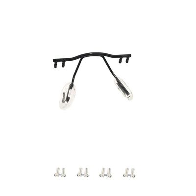 Glasses Nose Pads Arm Frameless Metal Eyeglasses Nose Bridge Glasses Parts Replacement Repair Kits(Black)