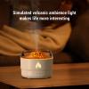 280ml Essential Oil Diffuser, 7 Color Flame and Timing Super Quiet Flame Waterless Auto Off Aromatherapy Humidifier for Bedroom and Spa(Black) (White) view 3