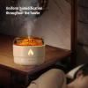 280ml Essential Oil Diffuser, 7 Color Flame and Timing Super Quiet Flame Waterless Auto Off Aromatherapy Humidifier for Bedroom and Spa(Black) (White) view 4
