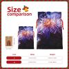 NONHAI Christmas Gift Bags Drawstring Wrapping Bags Sea Anemone Xmas Goodie Bags Christmas Burlap Treat Bags for Christmas Presents Holiday Party Supplies Favors Bag view 2