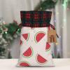 WZYCWB Pink watermelon Christmas gift bag, size 8.311.8 inches, can be used to hold candies, small gifts and party props view 4