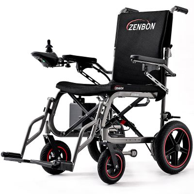 12 Miles Cruise Range ZENBON Electric Wheelchairs for Adults, Lightweight Foldable Powered Wheelchair, Intelligent Motorized Wheelchairs for Seniors,Portable All Terrain Electric Mobility Chair